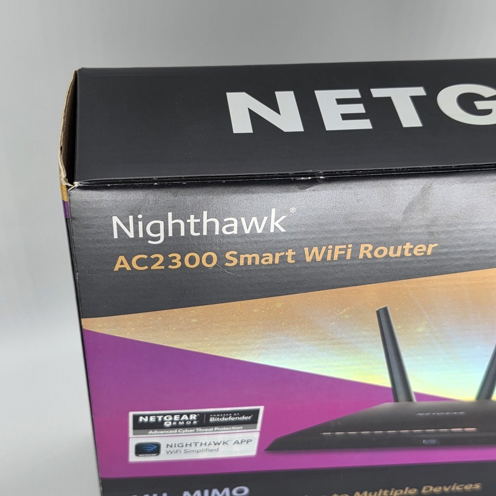 NETGEAR Nighthawk R7000P AC2300 Smart WiFi Router Bundle w/AC Adapter - Free S/H - Picture 7 of 10